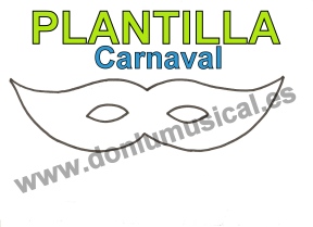 antifaz carnaval plantilla donlumusical