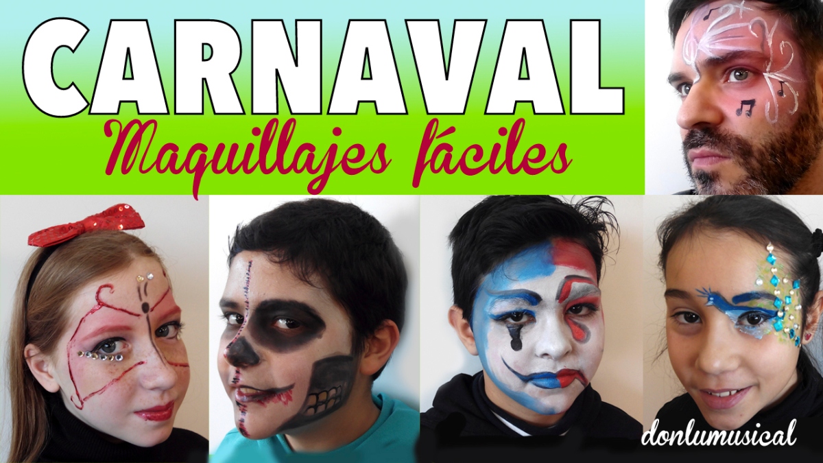 Maquillaje Carnaval para niños muy fácil | EL RINCÓN DE DON LU