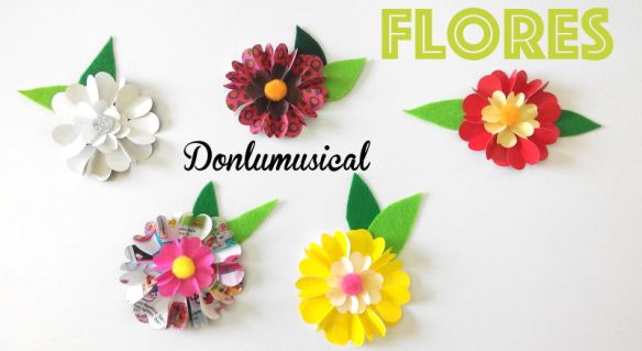 flores de papel donlumusical diy