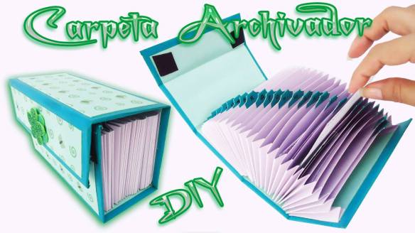 archivador papel carpeta manualidades
