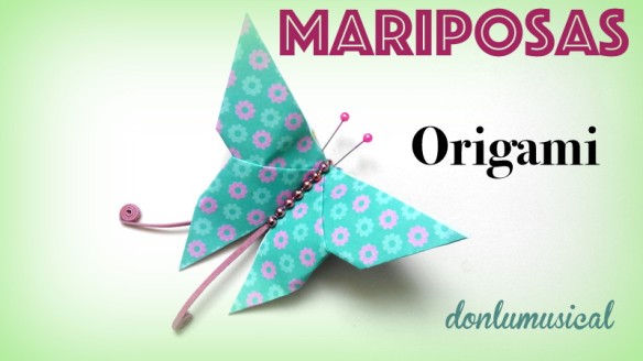 mariposa origami papel papiroflexia donlumusical